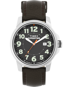 Expedition Metal Field 40mm Leather Strap Watch