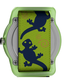TIMEX TIME MACHINES® 29mm Green Gecko Elastic Fabric Kids Watch