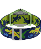 TIMEX TIME MACHINES® 29mm Green Gecko Elastic Fabric Kids Watch