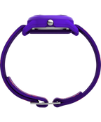 TIMEX TIME MACHINES® 29mm Purple Floral Elastic Fabric Kids Watch