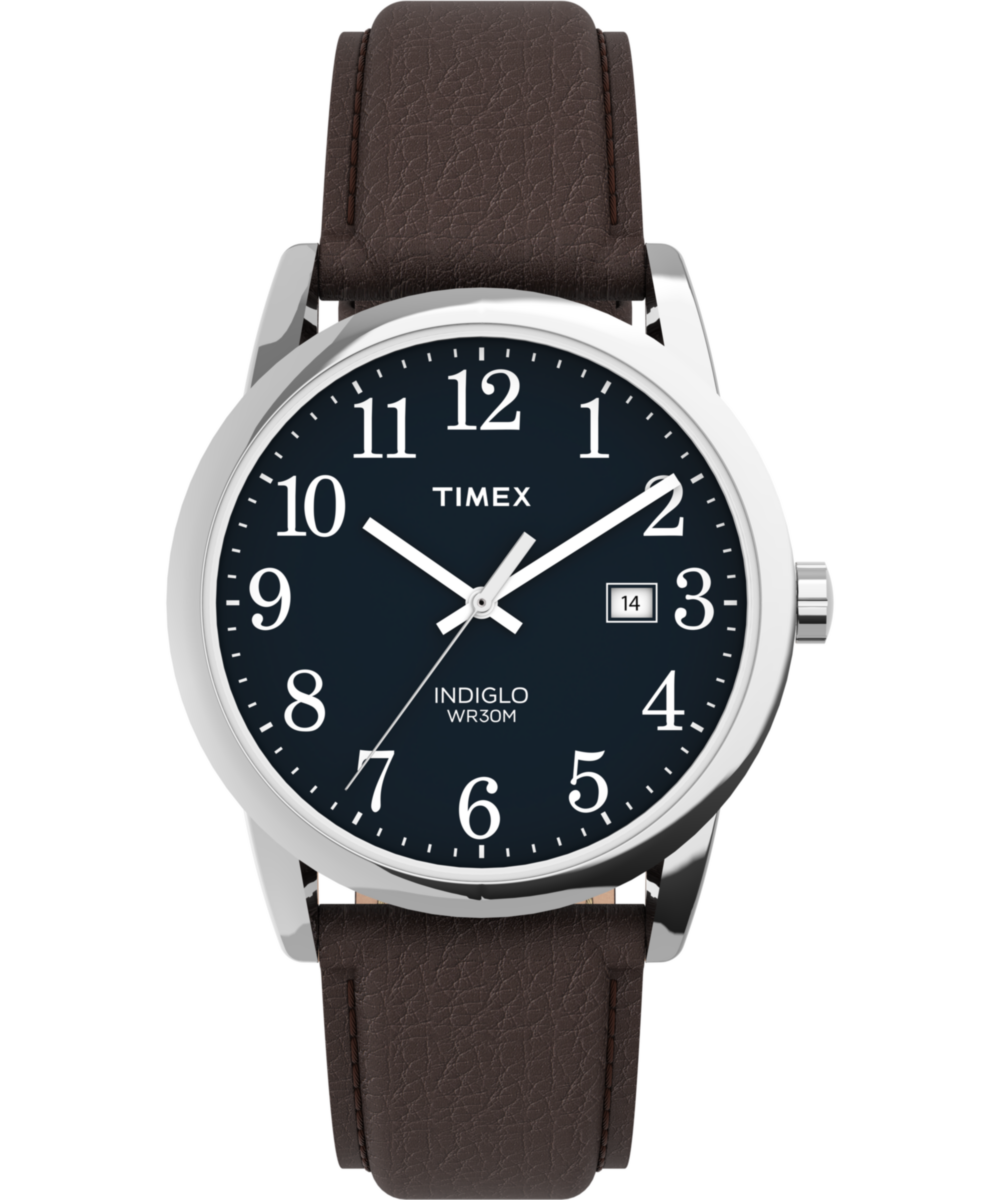 Easy Reader 38mm Leather Strap Watch