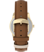 Easy Reader® Color Pop 38mm Leather Strap Watch