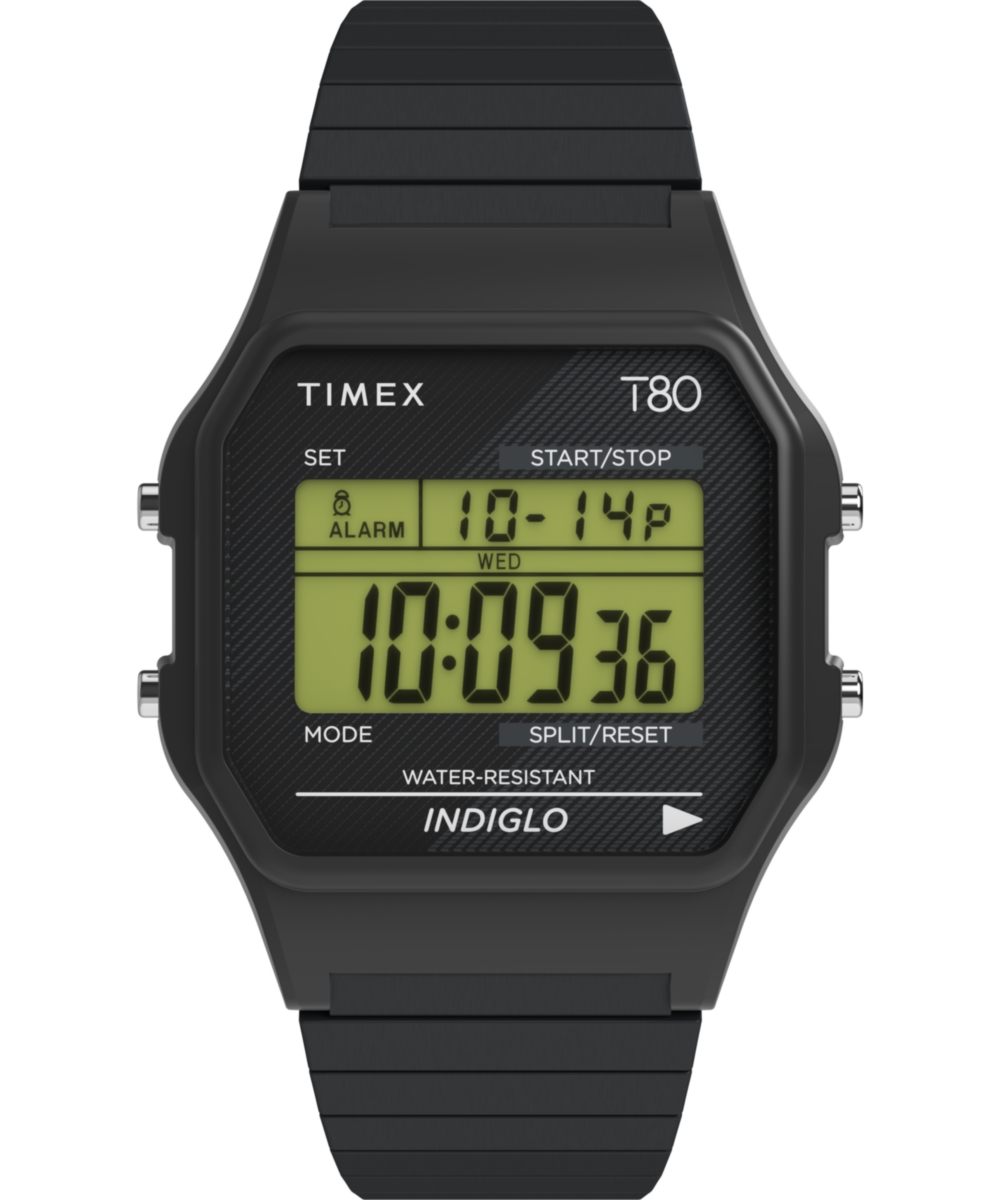 Timex T80 34mm Stainless Steel Expansion Band Watch