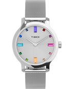 Transcend™ 31mm Stainless Steel Mesh Band Watch