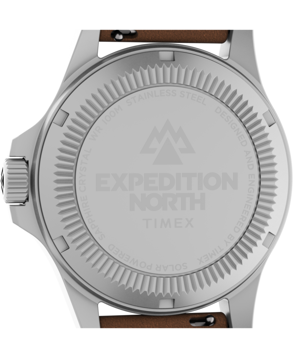 Expedition Field Post Solar 41mm Eco-Friendly Leather Strap Watch