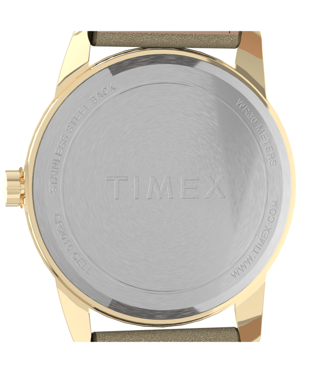 Easy Reader® 38mm Leather Strap Watch