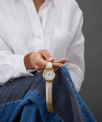 Easy Reader® 38mm Leather Strap Watch