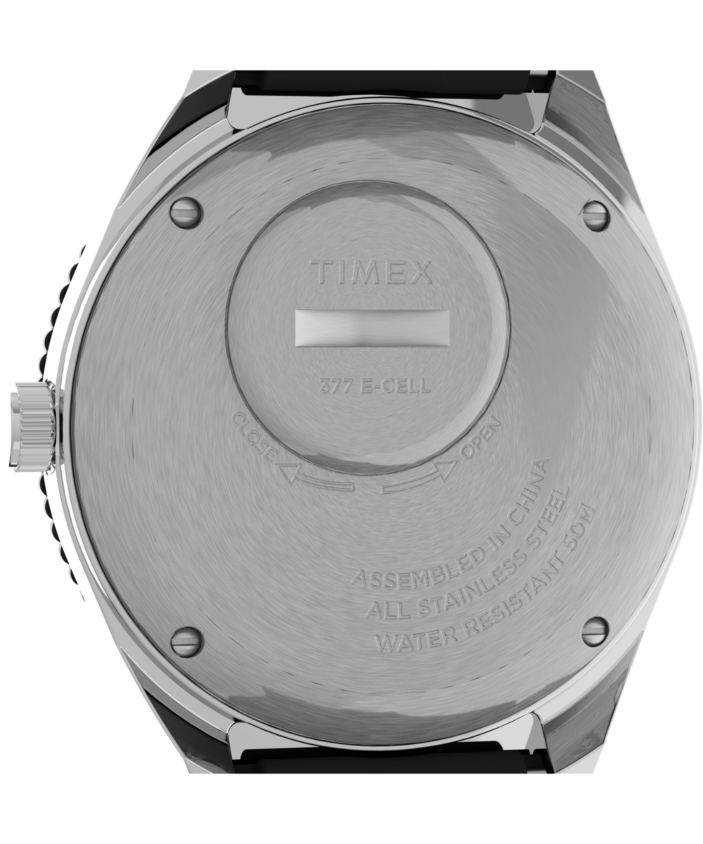 Q Timex 38mm Synthetic Rubber Strap Watch