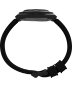 Q Timex GMT 38mm Synthetic Rubber Strap Watch