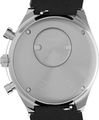 Q Timex Chronograph 40mm Leather Strap Watch