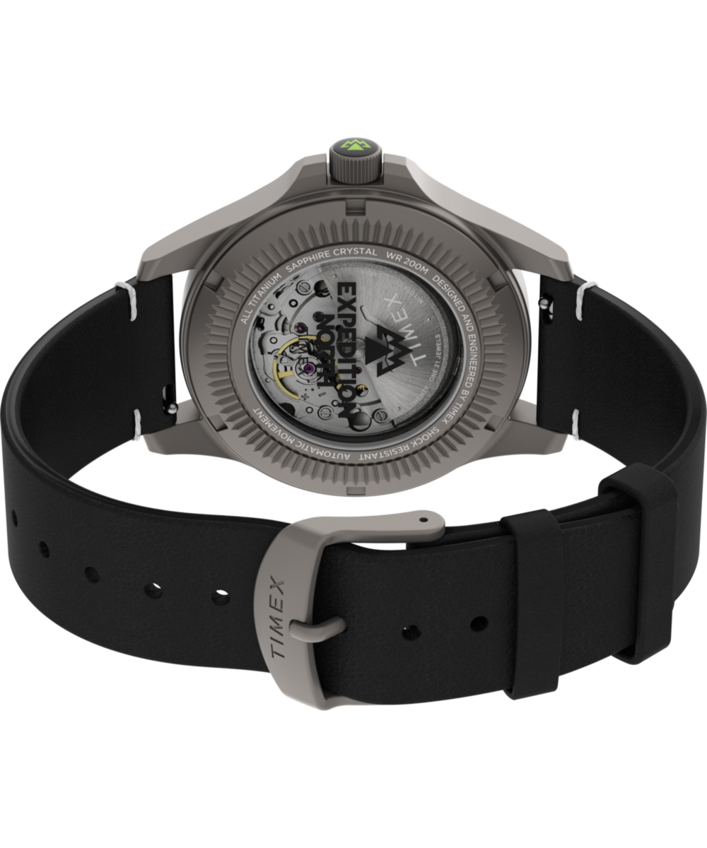 Expedition Titanium Automatic 41mm Eco-Friendly Leather Strap Watch