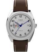 Marlin® Sub-Dial Automatic 39mm Leather Strap Watch