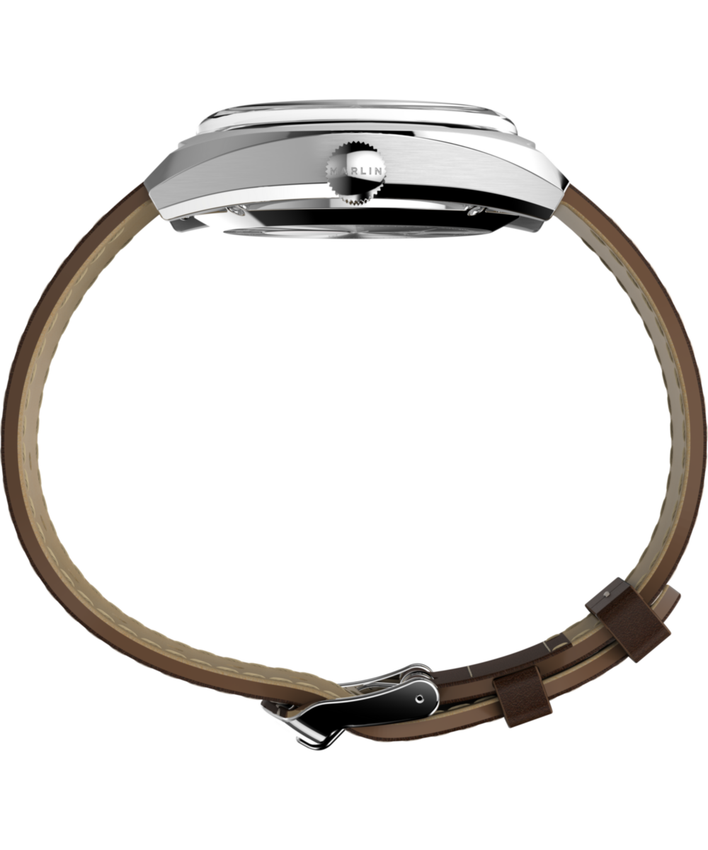 Marlin® Sub-Dial Automatic 39mm Leather Strap Watch