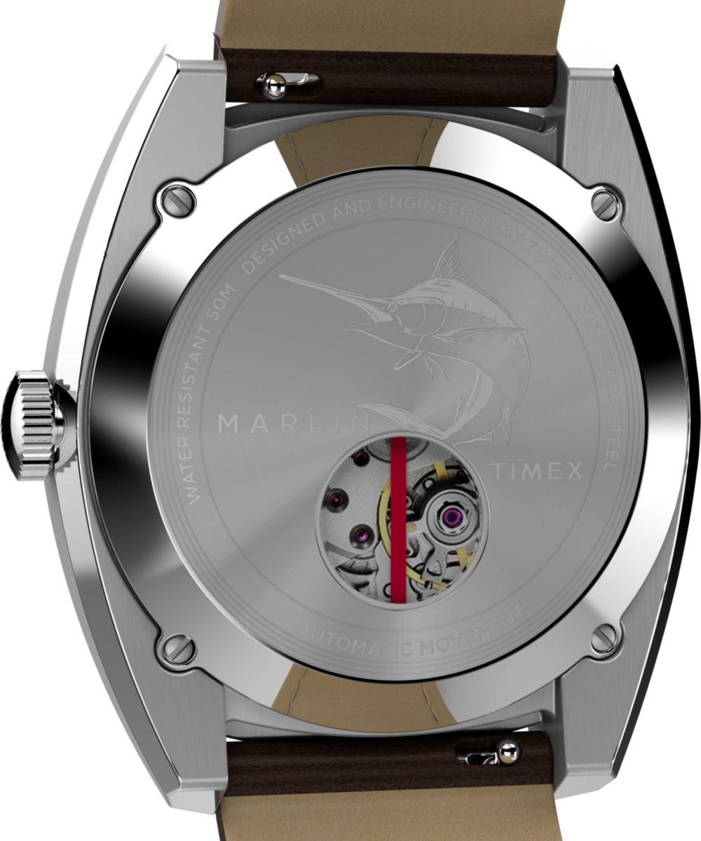 Marlin® Sub-Dial Automatic 39mm Leather Strap Watch