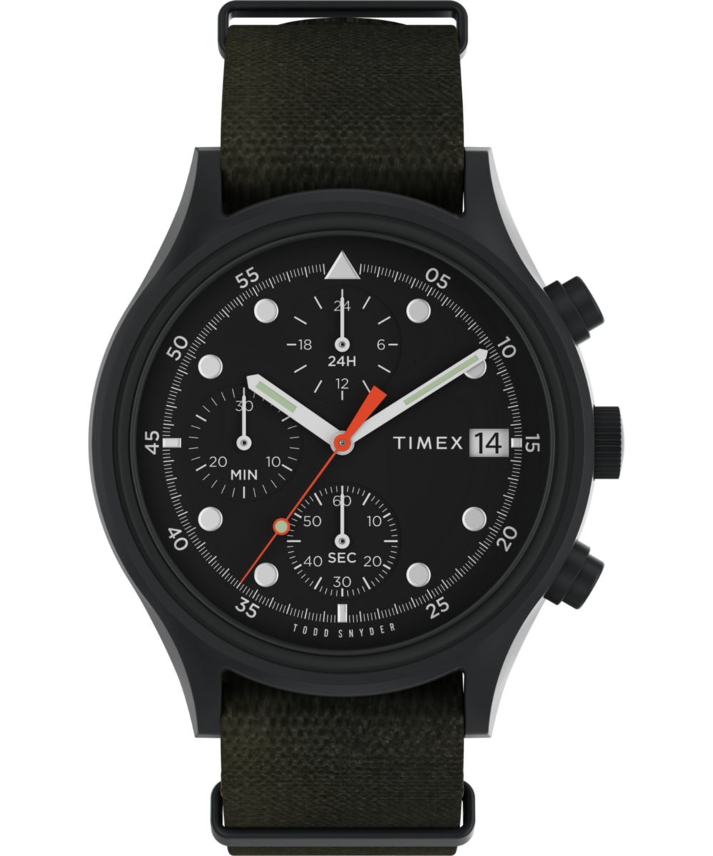 Timex X Todd Snyder MK1 Black Dial Camo Strap