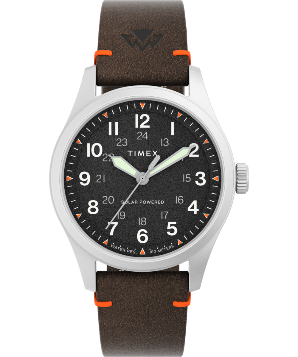Expedition Field Solar 36mm Eco-Friendly Leather Strap Watch
