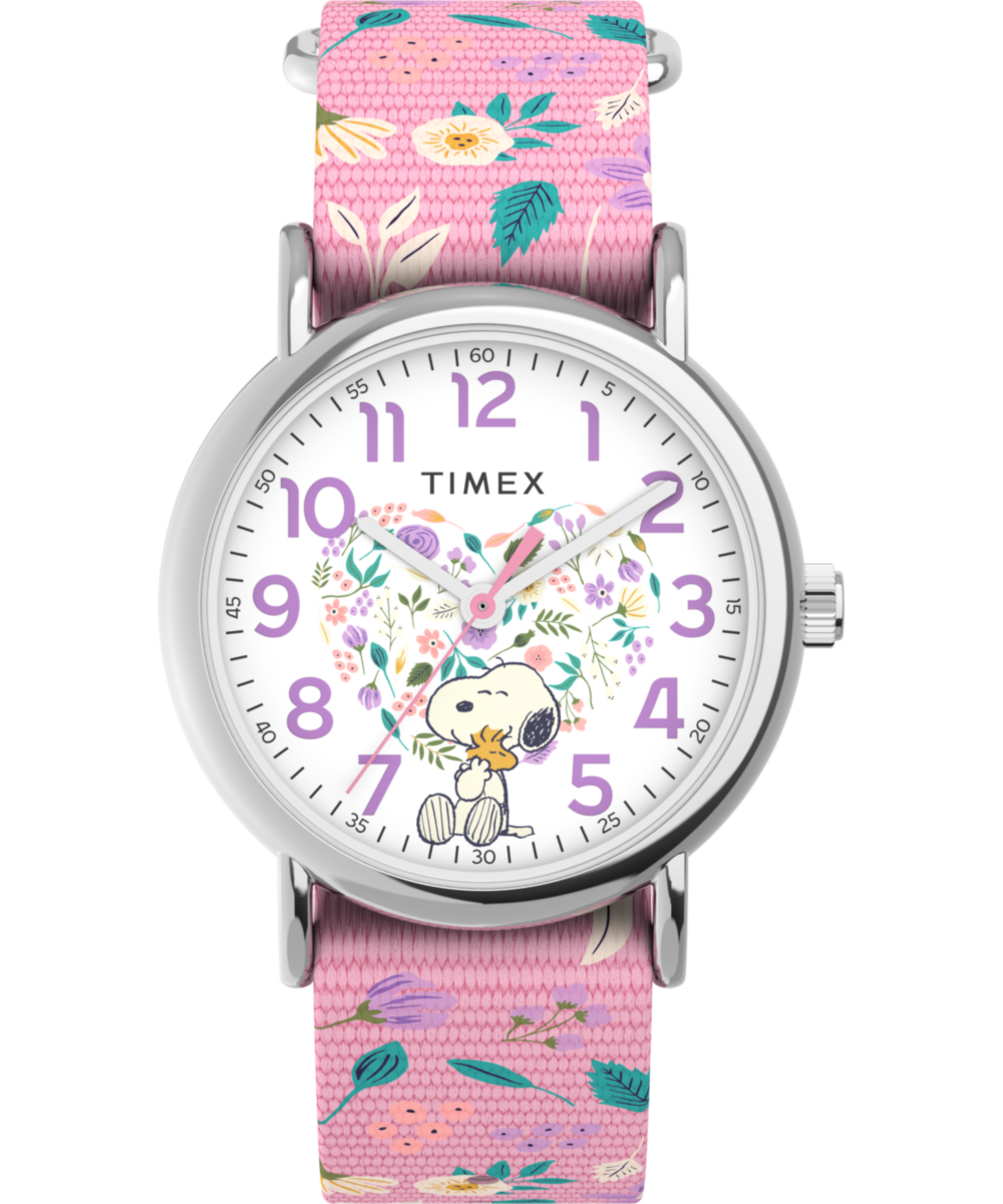 Timex Weekender x Peanuts In Bloom 38mm Fabric Strap Watch