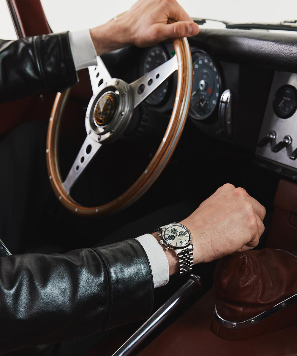 Marlin® Chronograph Tachymeter 40mm Stainless Steel Bracelet Watch