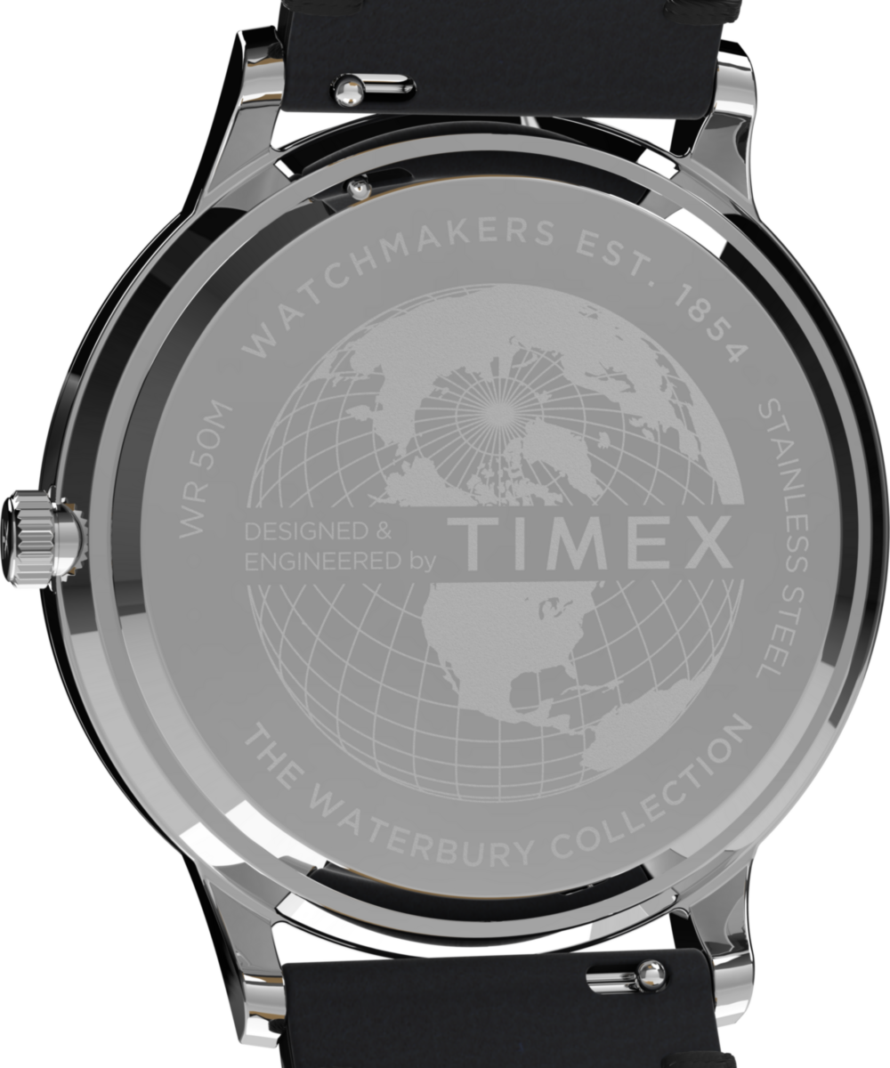 Waterbury Classic 40mm Leather Strap Watch