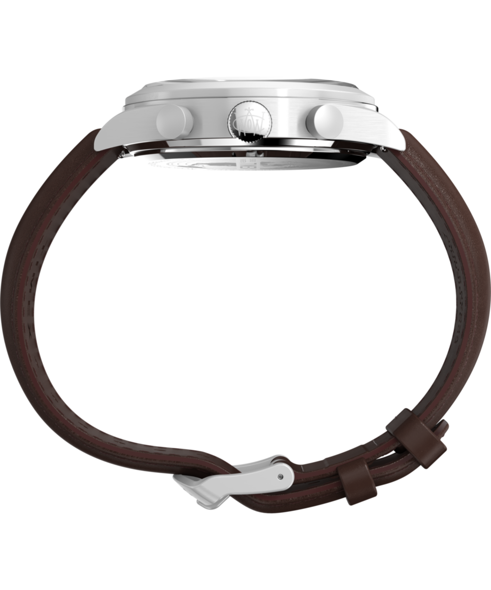 Waterbury Traditional Fly Back Chronograph 43mm Leather Strap Watch