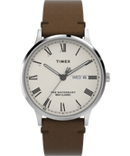 Waterbury Classic 40mm Leather Strap Watch