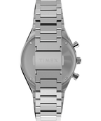 Q Timex Chronograph 40mm Stainless Steel Bracelet Watch