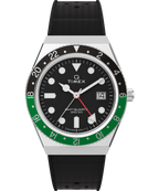 Q Timex® GMT 38mm Synthetic Rubber Strap Watch