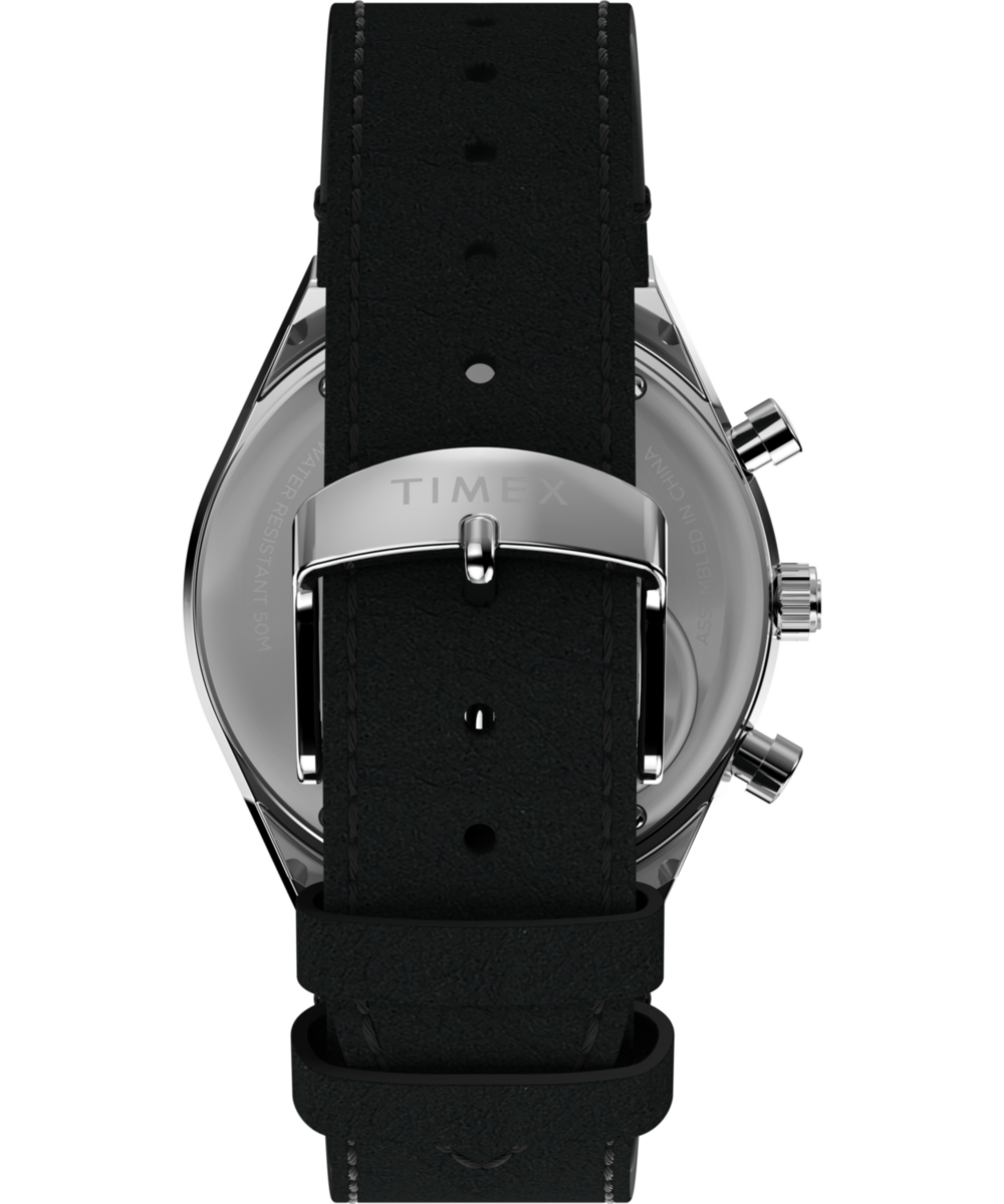 Q Timex Chronograph x Peanuts Snoopy 40mm Leather Strap Watch  