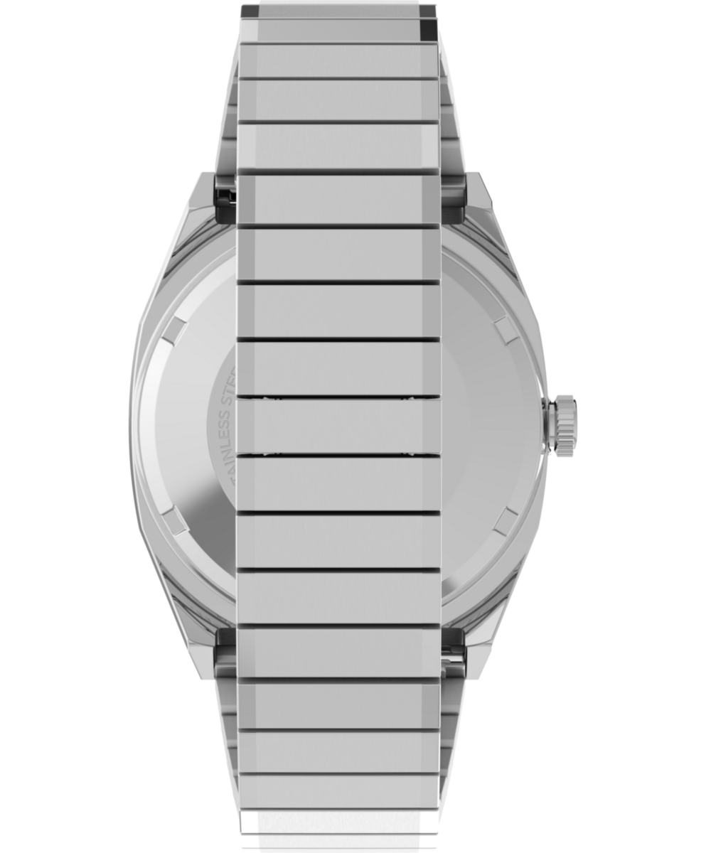 Timex® Automatic 1983 E Line Reissue 34mm Stainless Steel Expansion Band Watch