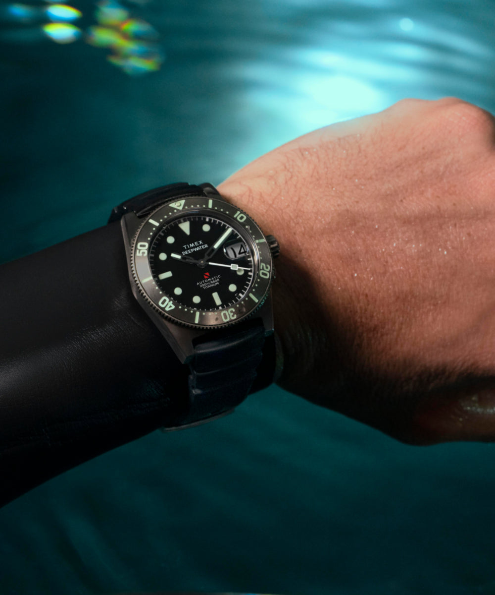 Deepwater Reef 200 Titanium Automatic 41mm Synthetic Rubber Strap Watch