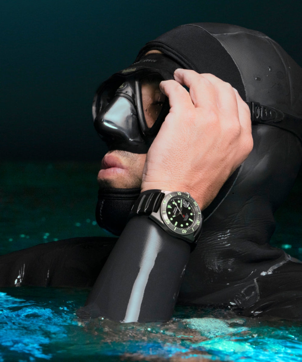 Deepwater Reef 200 Titanium Automatic 41mm Synthetic Rubber Strap Watch