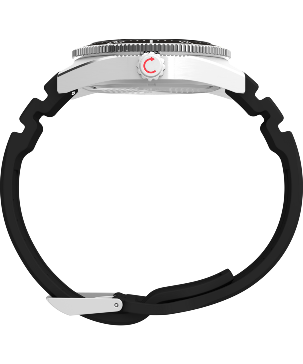 Deepwater Reef 200 GMT 41mm Synthetic Rubber Strap Watch