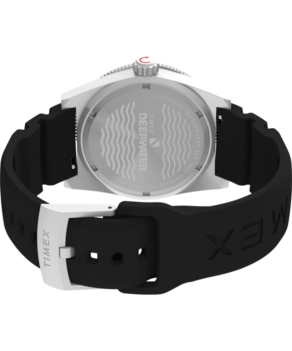 Deepwater Reef 200 GMT 41mm Synthetic Rubber Strap Watch