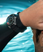 Deepwater Reef 200 GMT 41mm Synthetic Rubber Strap Watch