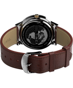 Waterbury Classic Moon Phase 40mm Leather Strap Watch