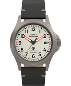 Expedition Titanium 38mm Leather Strap Watch 