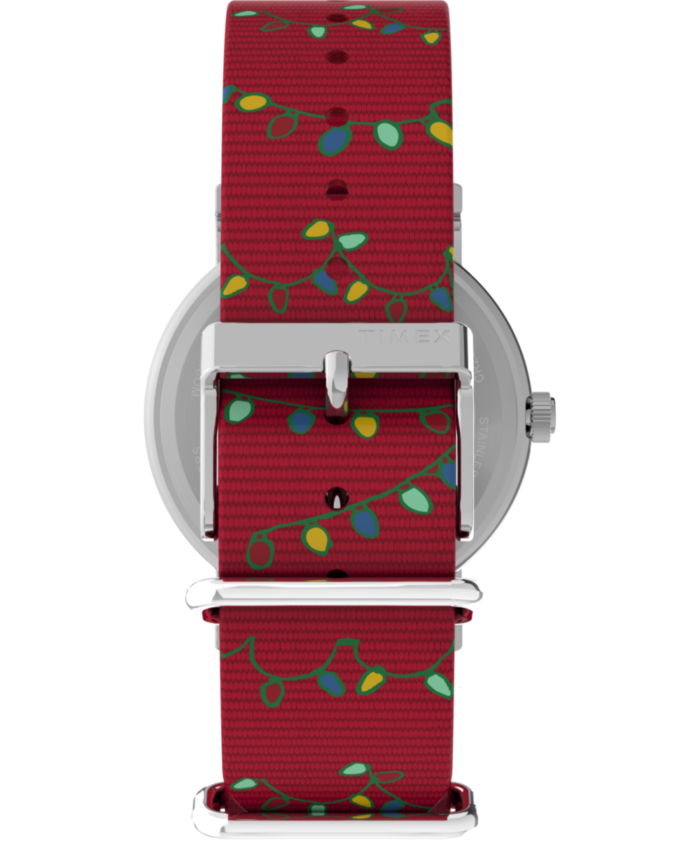 Timex x Peanuts Weekender Holiday 38mm Fabric Strap Watch