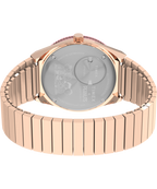 Timex x Peanuts® Q Timex® In Bloom 36mm Stainless Steel Expansion Band Watch