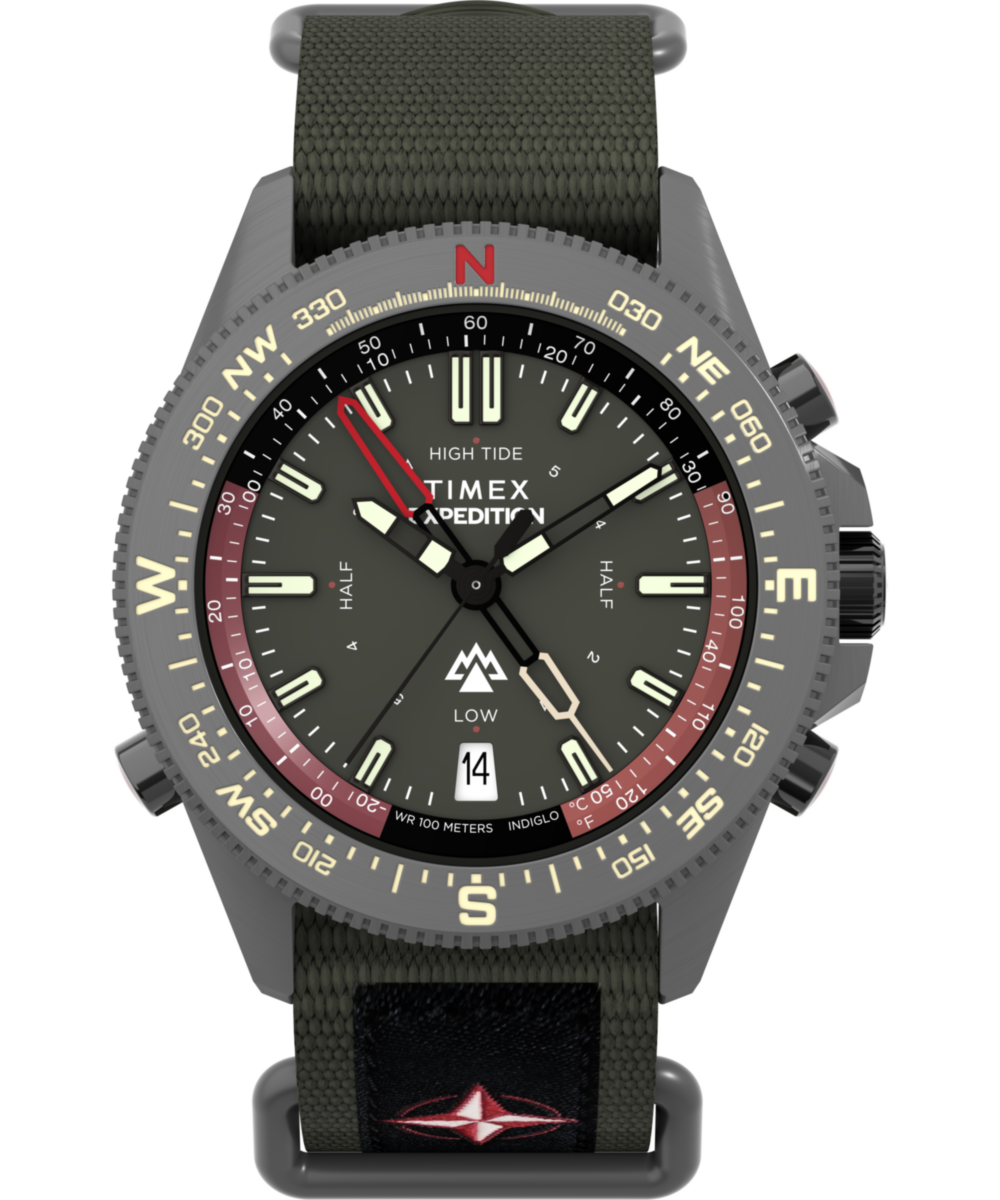Expedition Tide-Temp-Compass 43mm Fabric Strap Watch