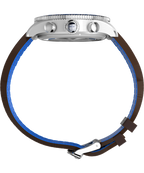 Timex Fly-Back Chronograph x Pan Am® 43mm Leather Strap Watch 