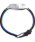 Timex Waterbury GMT x Pan Am® 39mm Leather Strap Watch