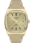 Timex® Automatic 1983 E Line Reissue 34mm Gold-Tone Expansion Band Watch