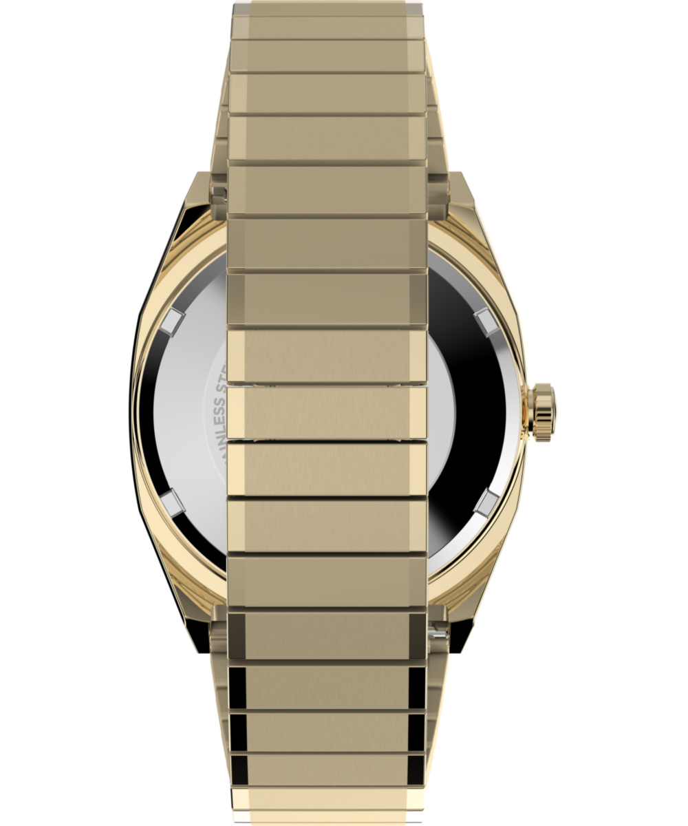 Timex® Automatic 1983 E Line Reissue 34mm Gold-Tone Expansion Band Watch