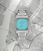 Timex® Automatic 1983 E Line 34mm Stainless Steel Expansion Band Watch