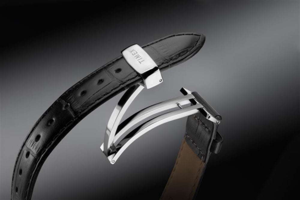 Waterbury Metropolitan Sub-Second 39mm Leather Strap Watch 