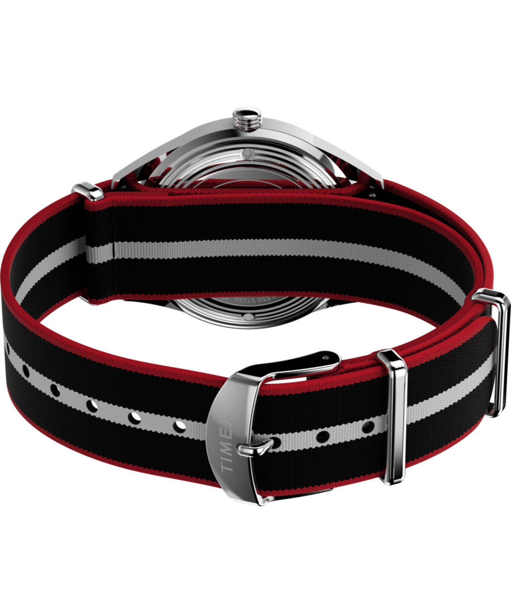 Marlin® Jet Quartz 38mm Fabric Strap Watch