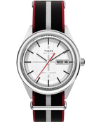 Marlin® Jet Quartz 38mm Fabric Strap Watch