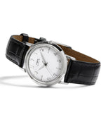 Marlin® Quartz 34mm Leather Strap Watch