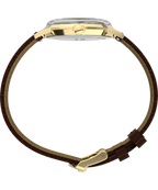 Marlin® Quartz 34mm Leather Strap Watch