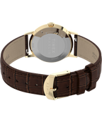 Marlin® Quartz 34mm Leather Strap Watch